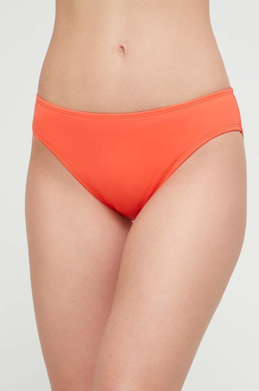 Plavky Lauren Ralph Lauren oranžová barva - oranžová