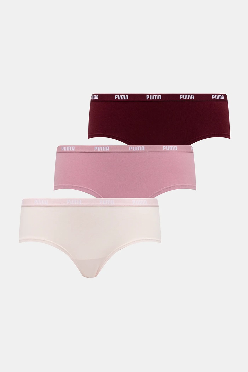 Puma figi 3-pack kolor czerwony 907592