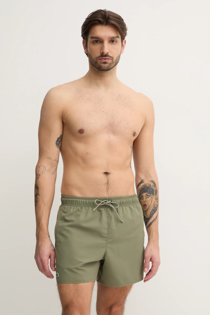 Lacoste pantaloni scurti de baie culoarea rosu, MH6270 Lacoste pantaloni scurti de baie culoarea rosu, MH6270