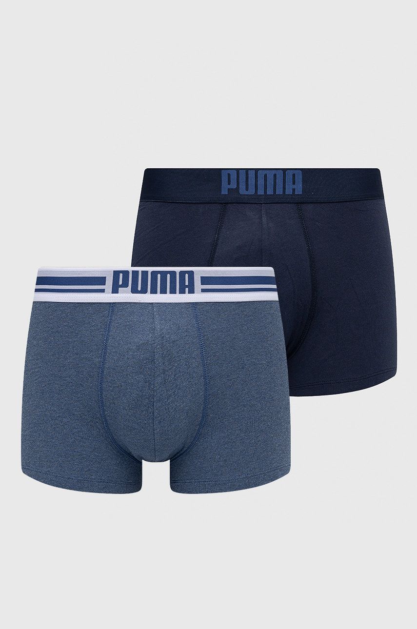 Boxerky Puma 2-pack pánské - modrá - Hlavní materiál: 95 % Bavlna