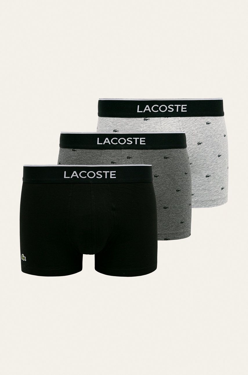 Funkční prádlo Lacoste (3-pack) pánské, černá barva - černá
