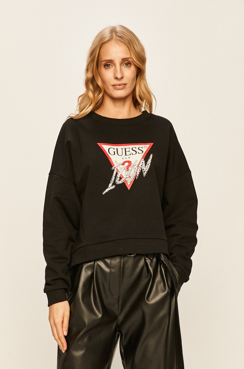 

Guess Jeans - Суичър, Черен