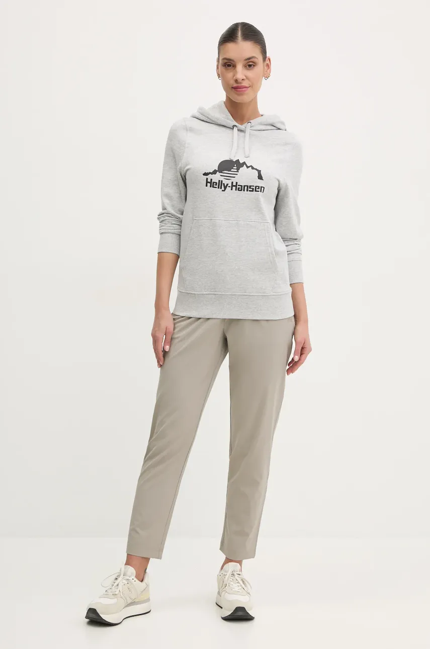 Кофта Helly Hansen NORD GRAPHIC женская цвет серый с капюшоном с принтом 62981 Кофта Helly Hansen NORD GRAPHIC женская цвет серый с капюшоном с принтом 62981