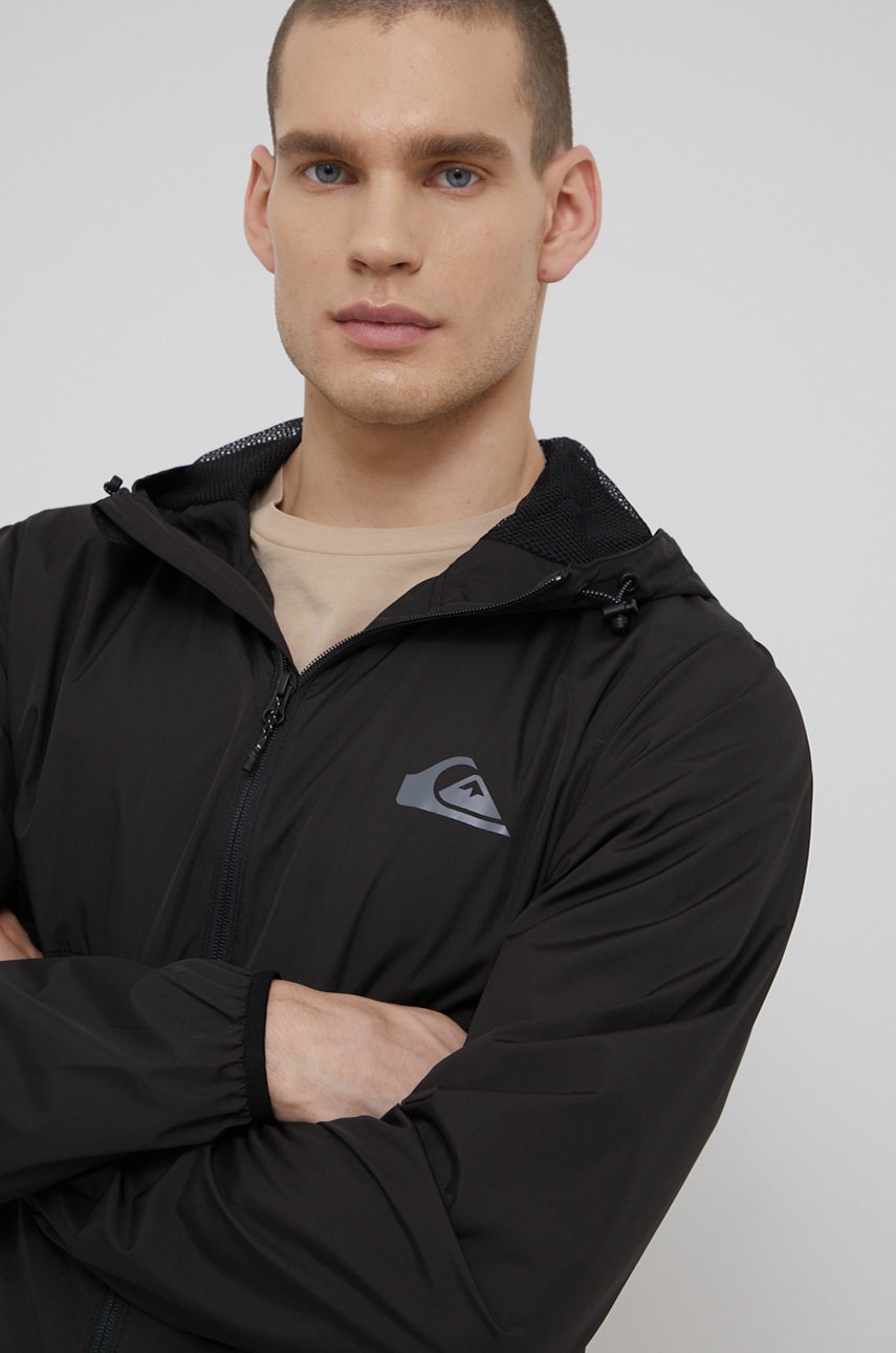 

Спортивна куртка Quiksilver колір чорний перехідна