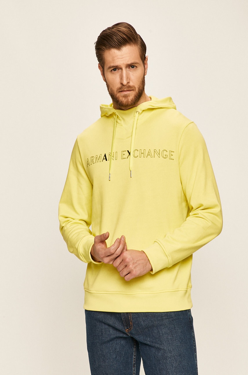 

Armani Exchange - Суичър, Жълт