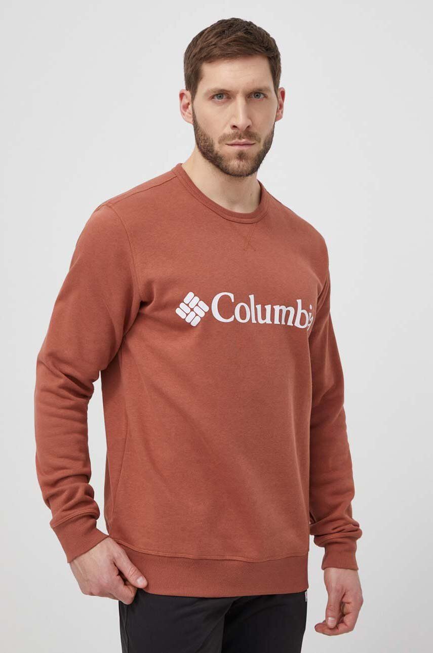 Columbia bluza barbati, culoarea rosu, cu imprimeu