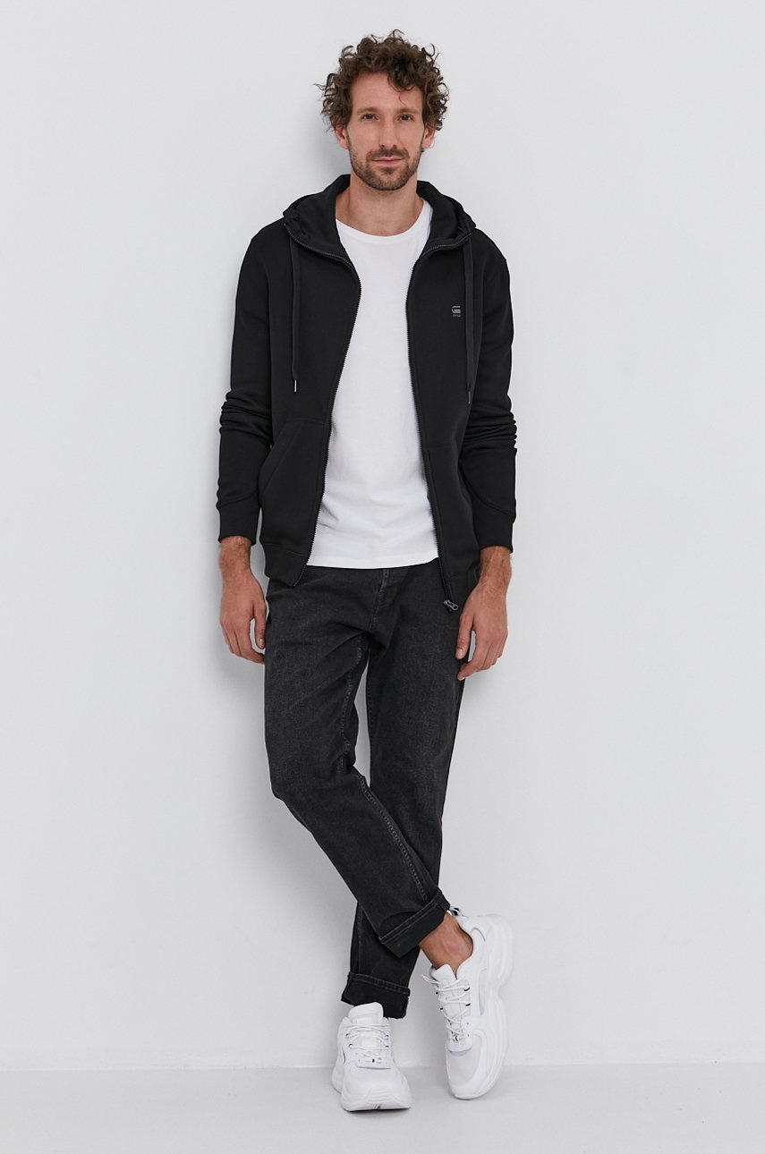 

Кофта G-Star Raw мужская цвет чёрный гладкая