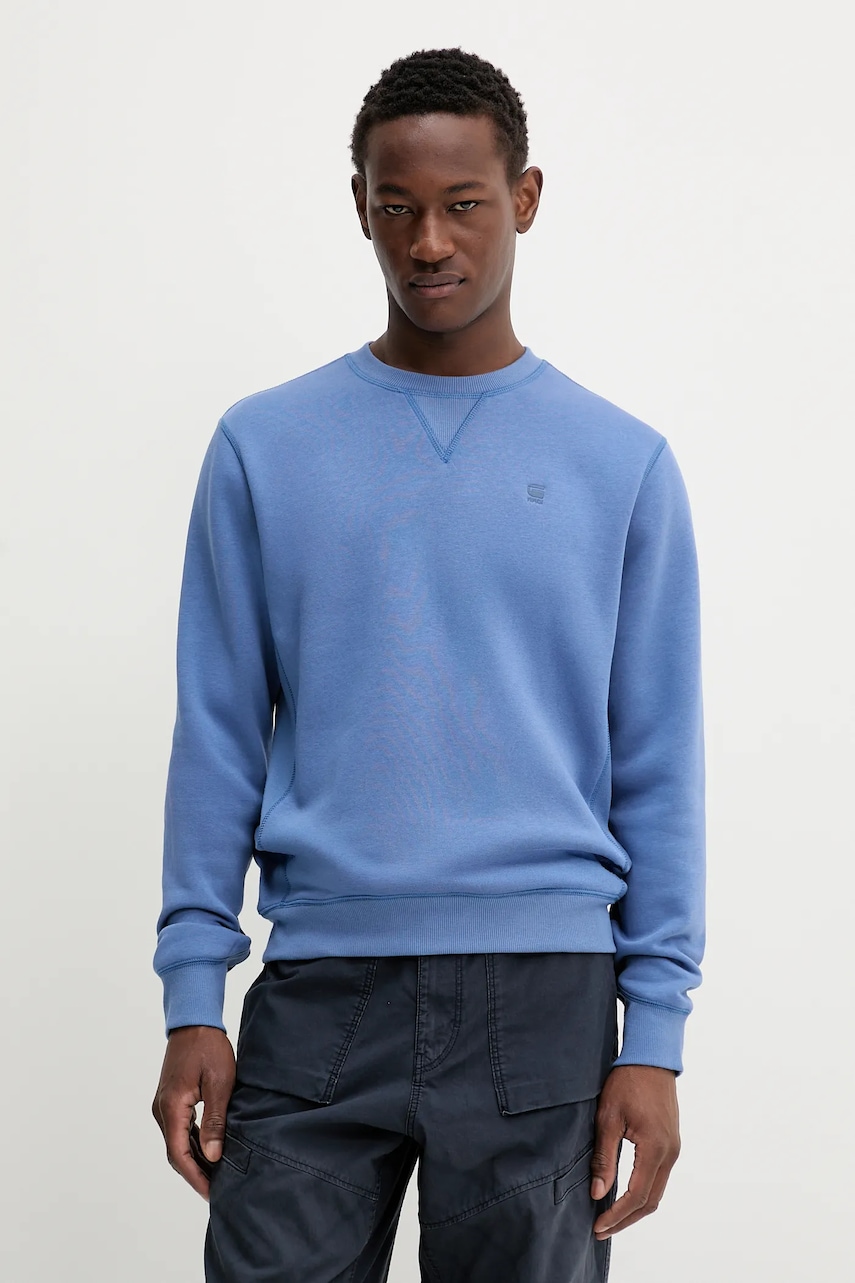 G-Star bluză culoarea bleumarin, uni - 0 | YEO