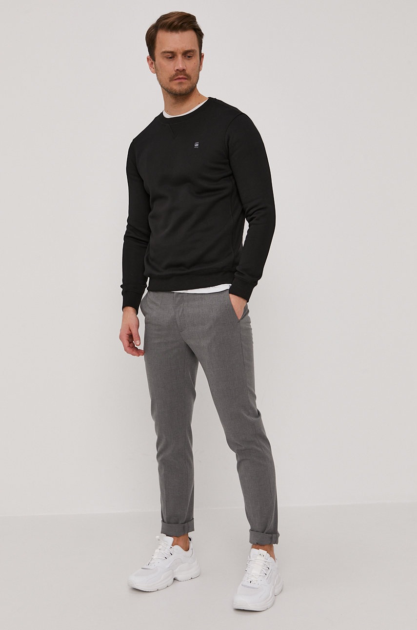 

Кофта G-Star Raw мужская цвет чёрный однотонная