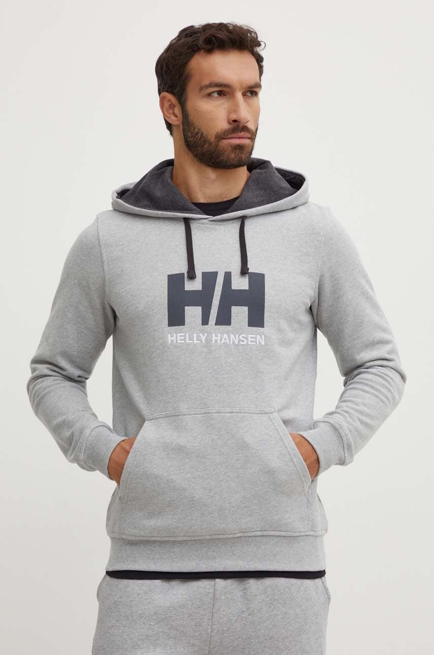 

Helly Hansen Суичър HH LOGO HOODIE 3397753289 33977, Сив