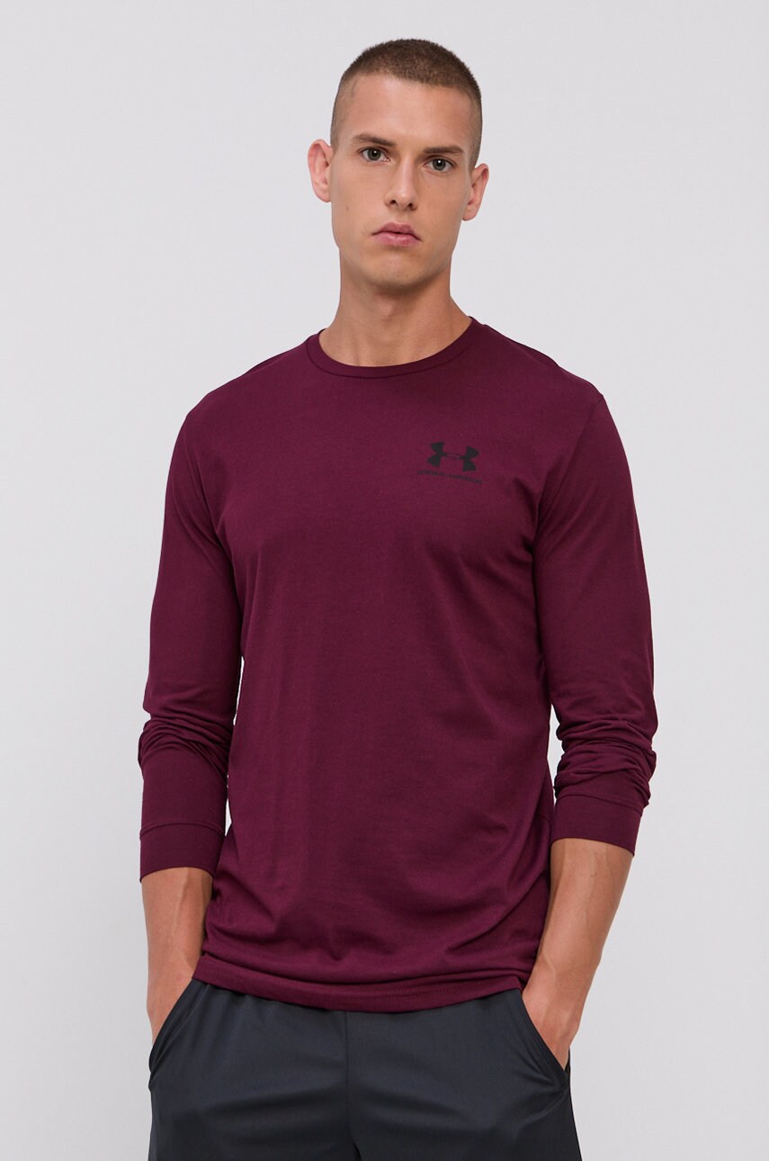 

Under Armour - Блуза с дълги ръкави, Бордо