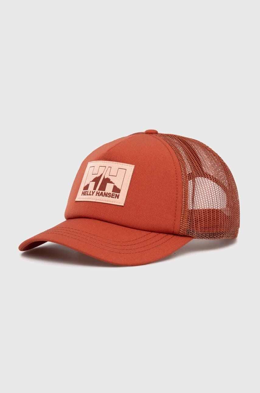 Helly Hansen șapcă culoarea portocaliu, cu imprimeu 67435-990