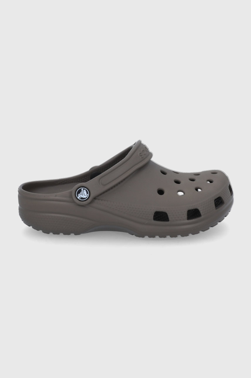 Crocs papuci Classic culoarea maro 207431