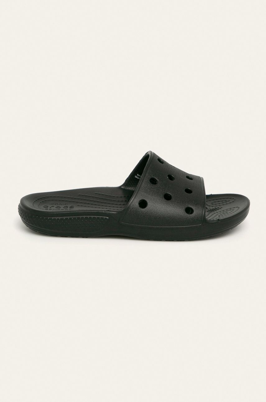 Crocs papuci Classic Slide femei, culoarea negru 206761