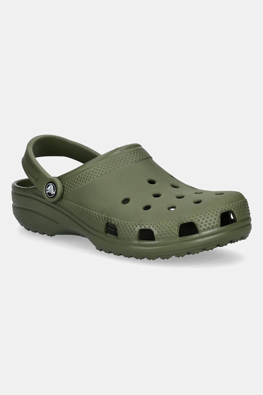 Pantofle Crocs Classic pánské, zelená barva, 10001
