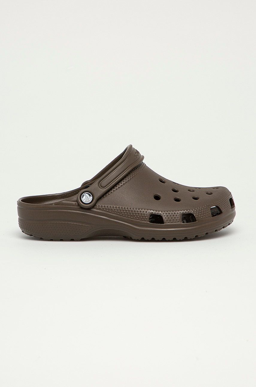 Crocs papuci Classic barbati, culoarea maro, 10001