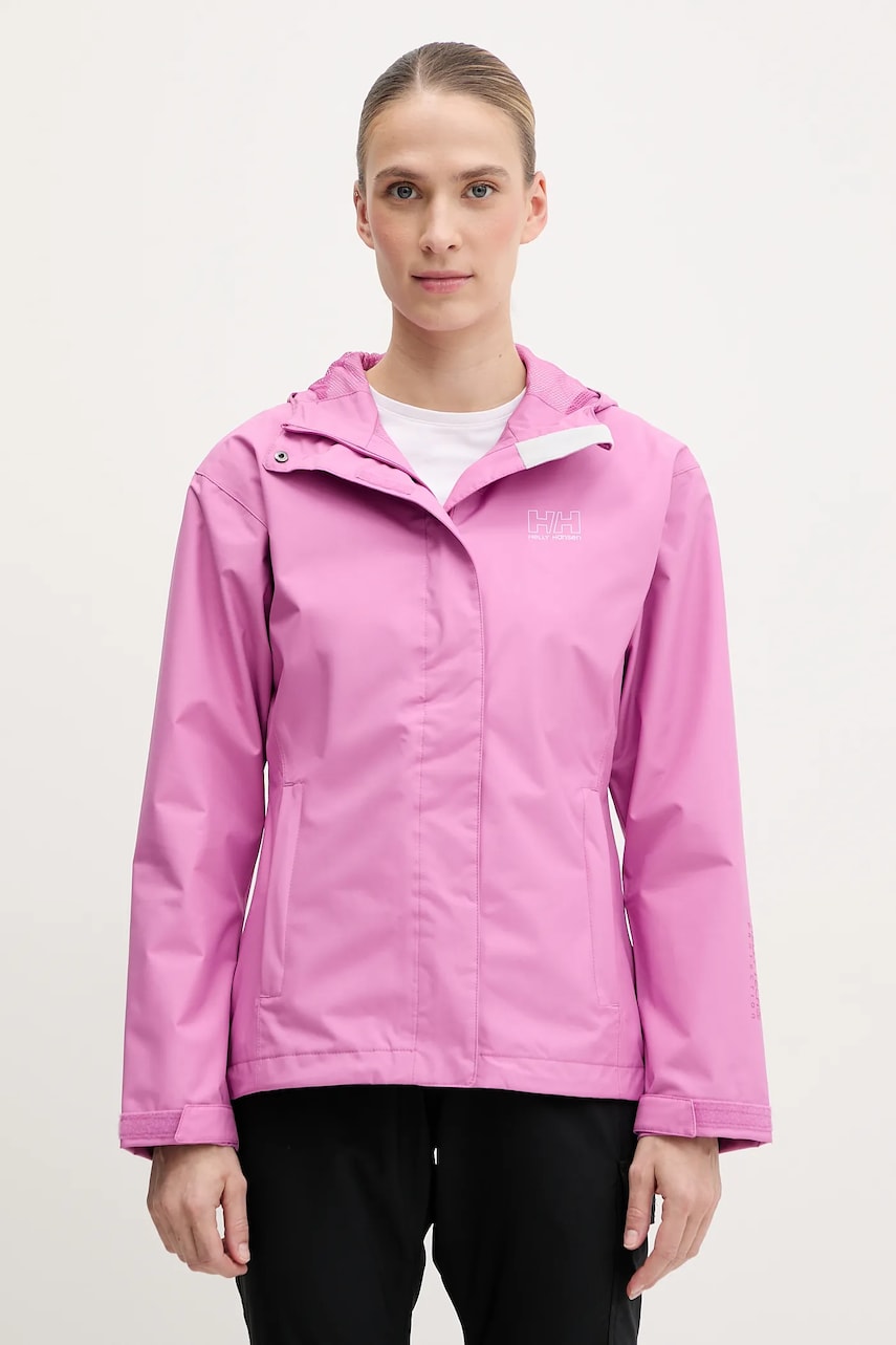 Helly Hansen geacă de ploaie Seven femei, culoarea violet, 62066