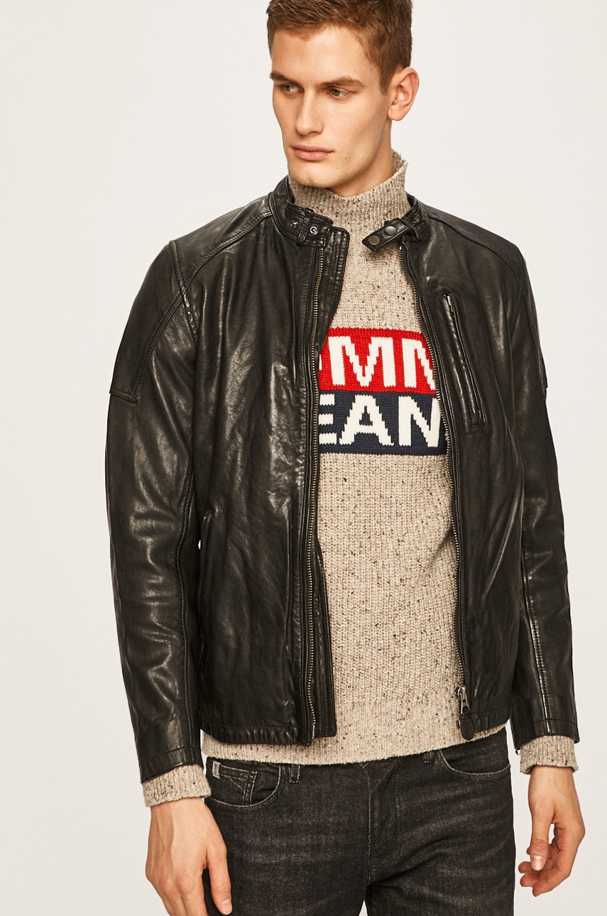Pepe Jeans - Geaca de piele Donovan