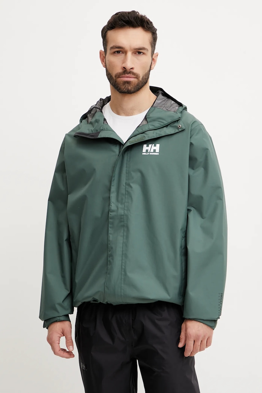 Helly Hansen geaca SEVEN barbati, culoarea verde, 62047 Helly Hansen geaca SEVEN barbati, culoarea verde, 62047