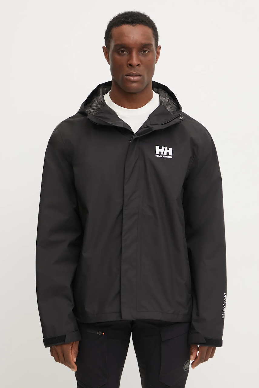 Helly Hansen geaca SEVEN barbati, culoarea negru, 62047 Helly Hansen geaca SEVEN barbati, culoarea negru, 62047