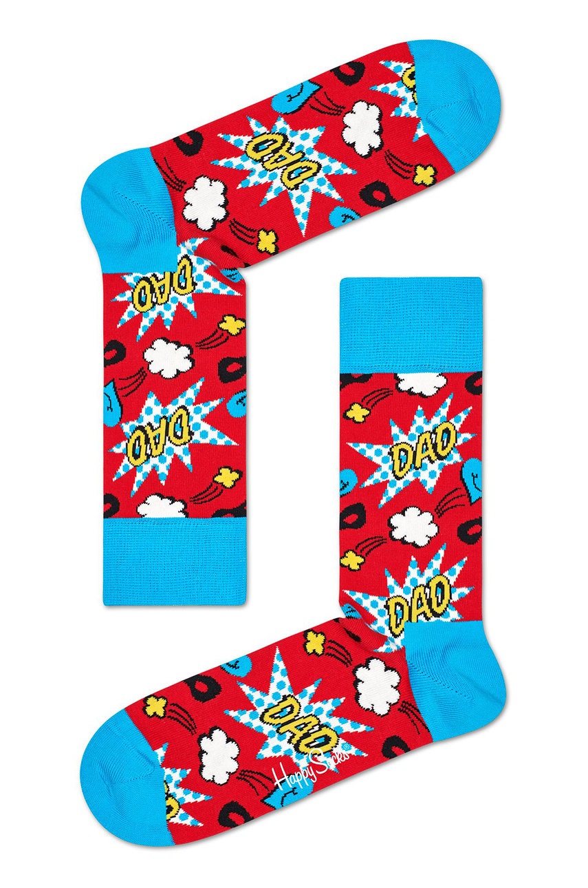 

Happy Socks - Чорапки Dad, Червен