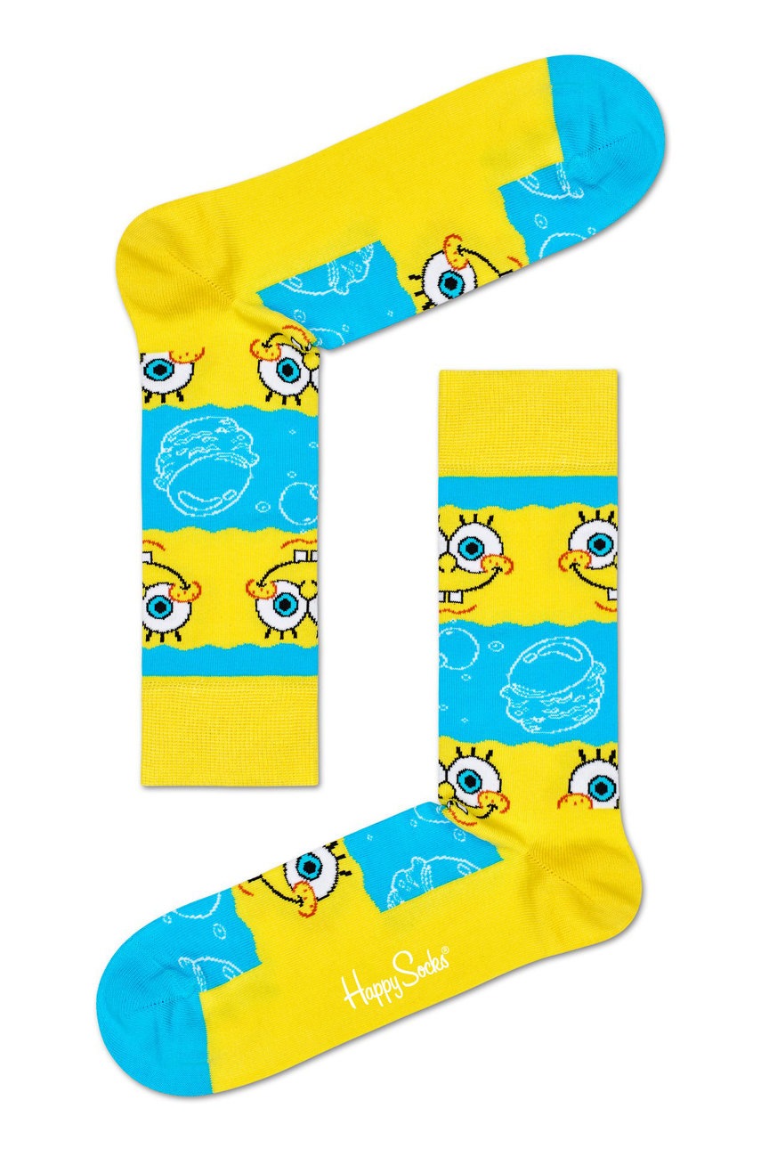 

Happy Socks - Носки Say Cheese Burger x Sponge Bob, Жёлтый