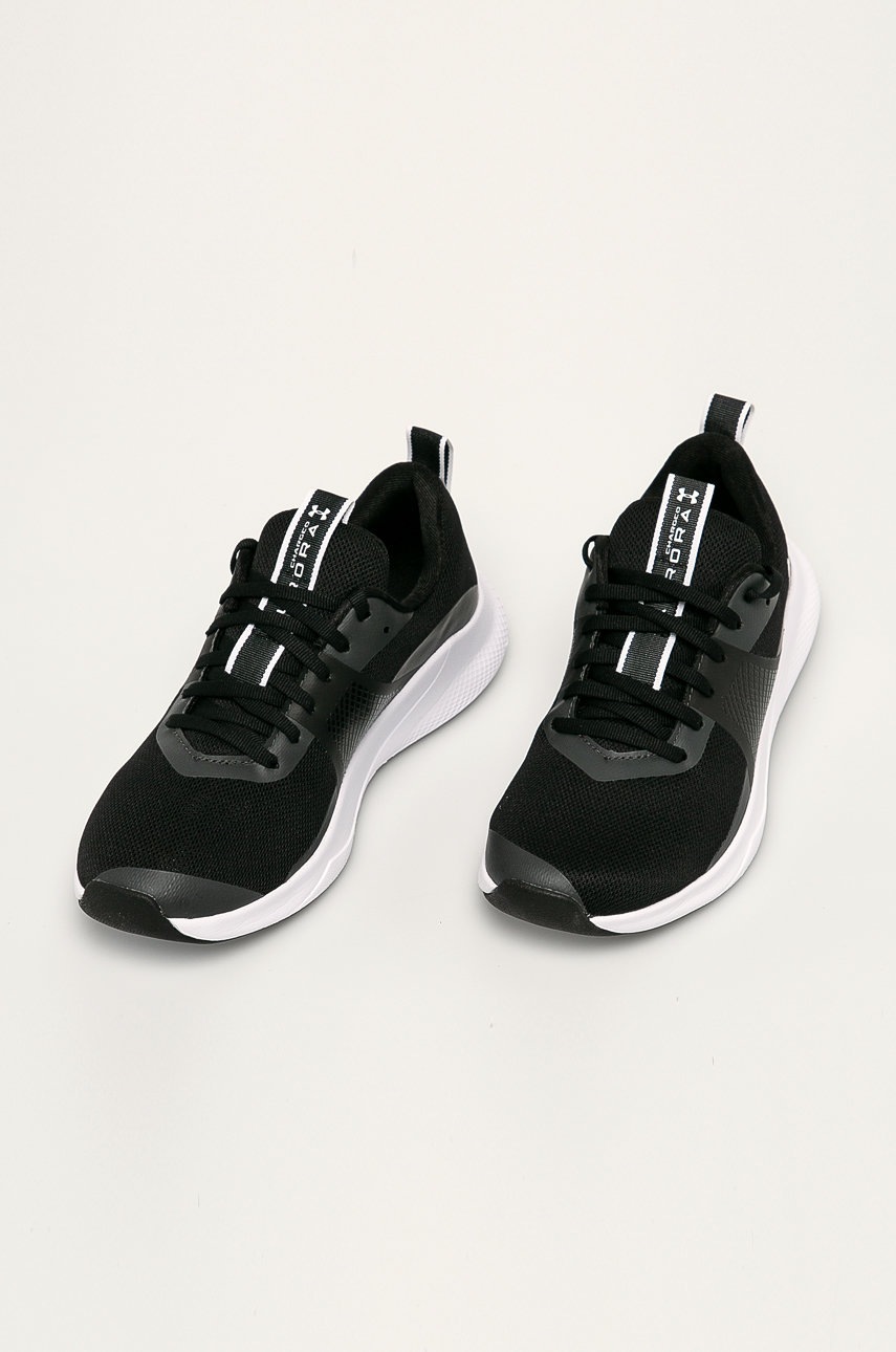 

Черевики Under Armour 3022619 колір чорний на плоскому ходу
