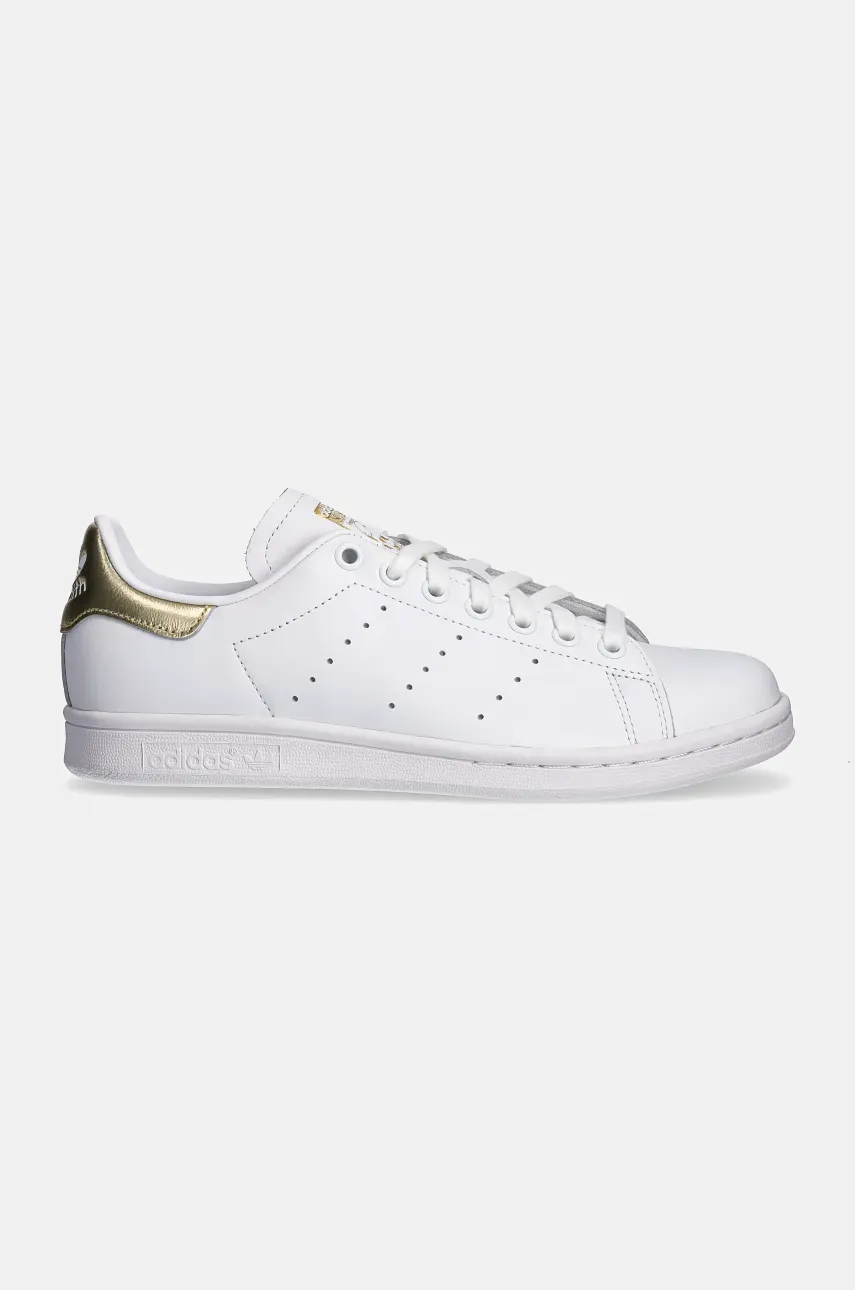 adidas Originals - Кожаные кроссовки Stan Smith EE8836 EE8836-WHT/WHT/GO adidas Originals - Кожаные кроссовки Stan Smith EE8836 EE8836-WHT/WHT/GO