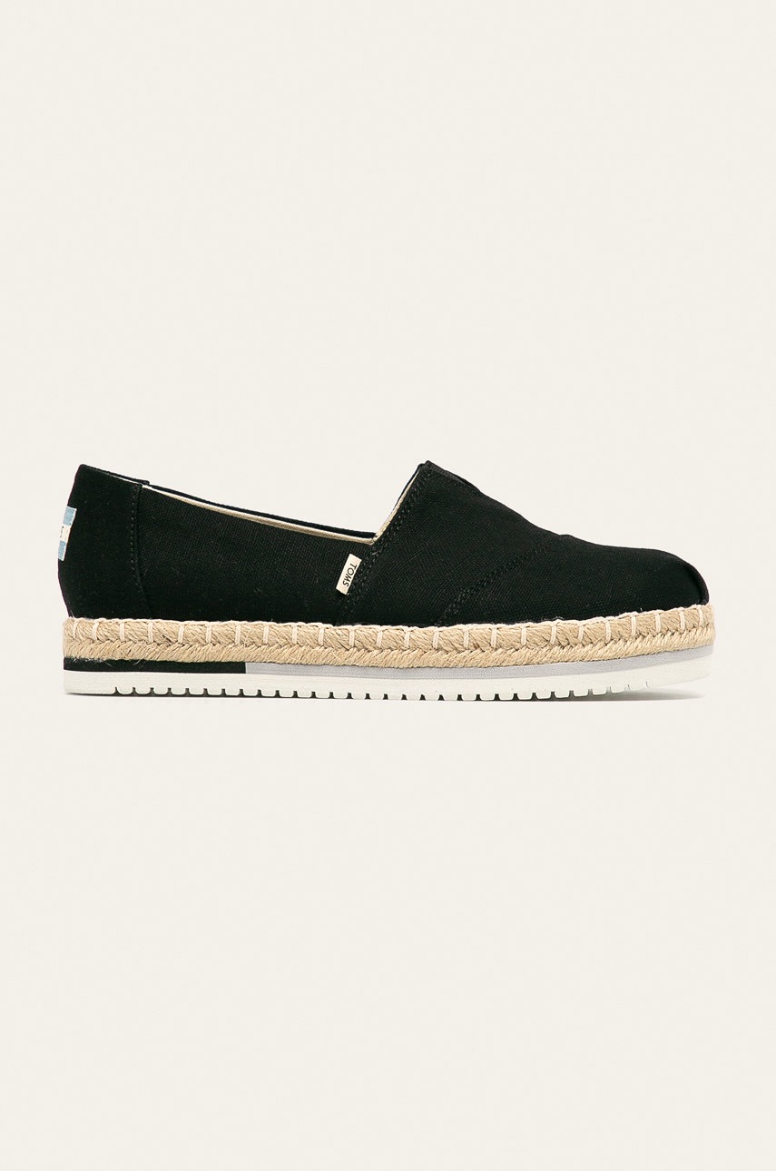 

Toms - Эспадрильи Platform Alparga, Чёрный