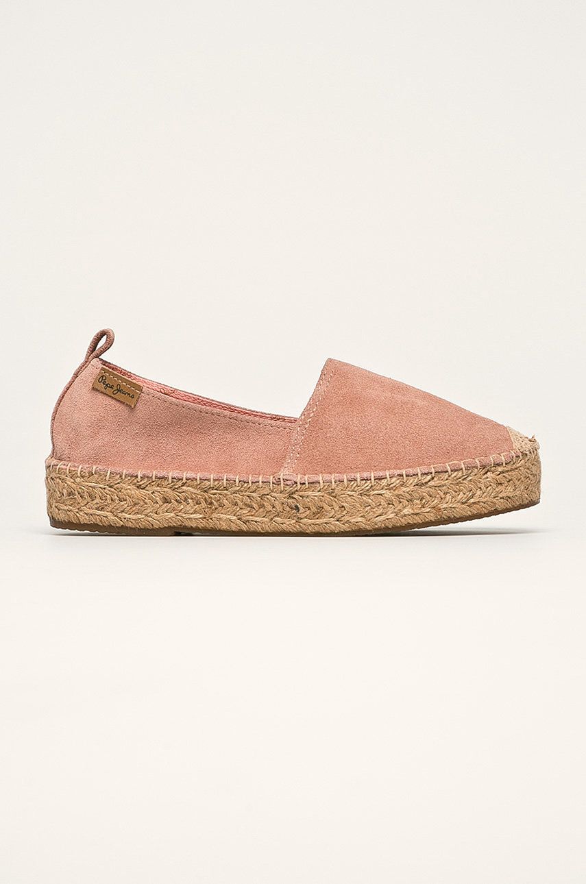 Pepe Jeans - Espadrile de piele Liss Plein