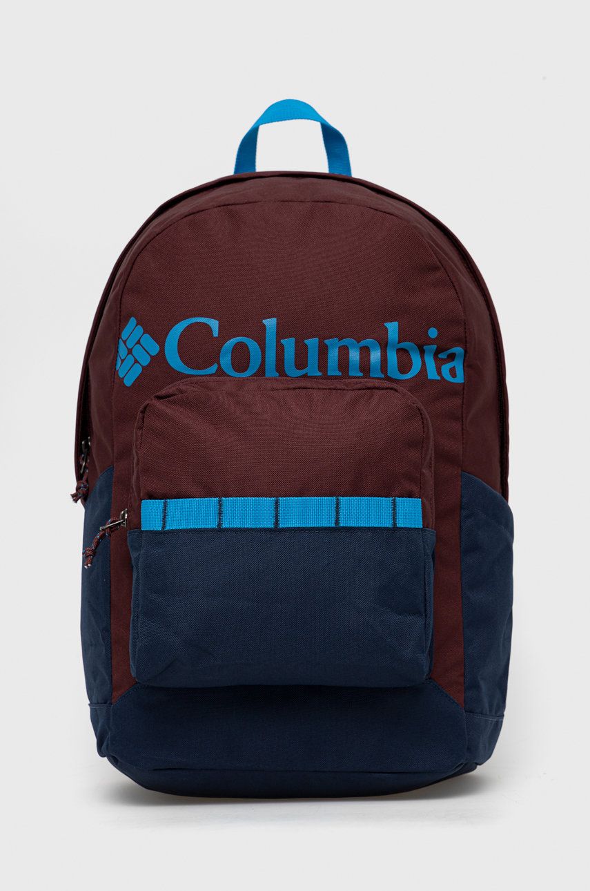Batoh Columbia tmavomodrá barva, velký, s potiskem - námořnická modř - Hlavní materiál: 100 % Polyes