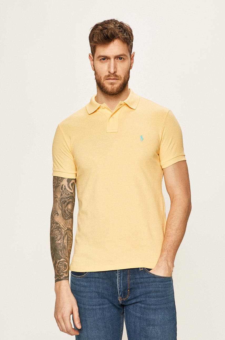 

Polo Ralph Lauren - Тениска с яка, Жълт