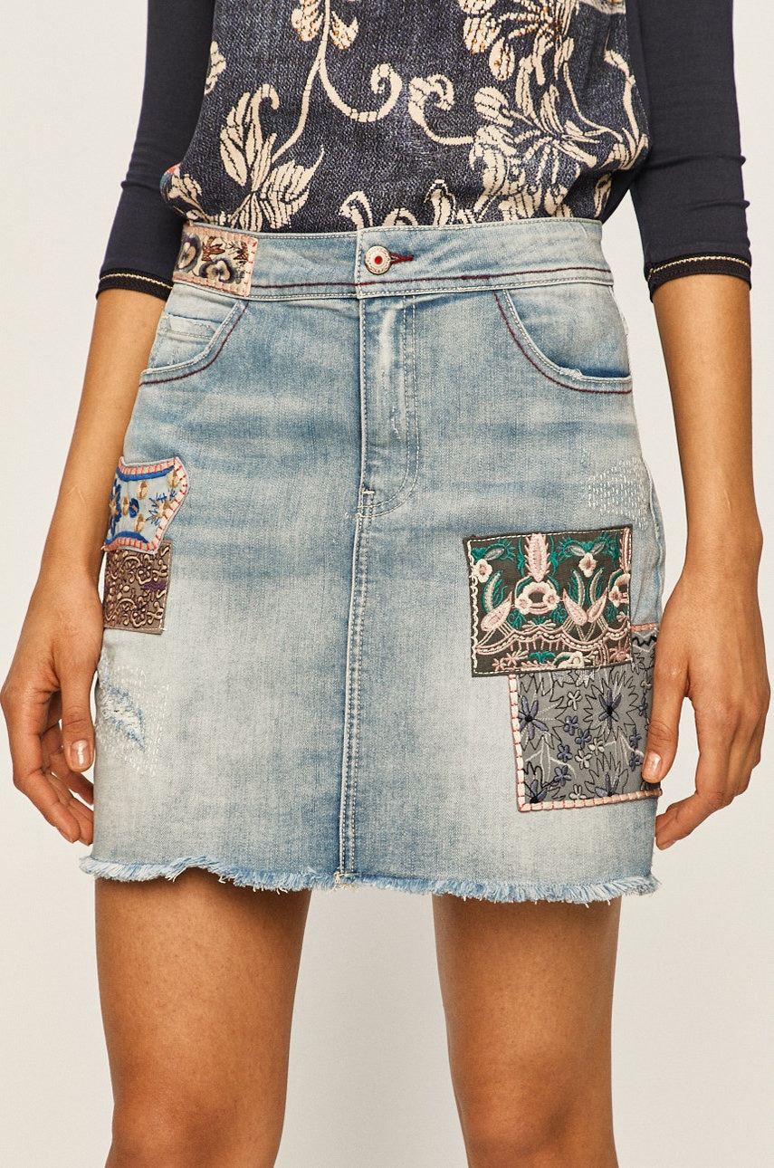 Desigual - Fusta jeans