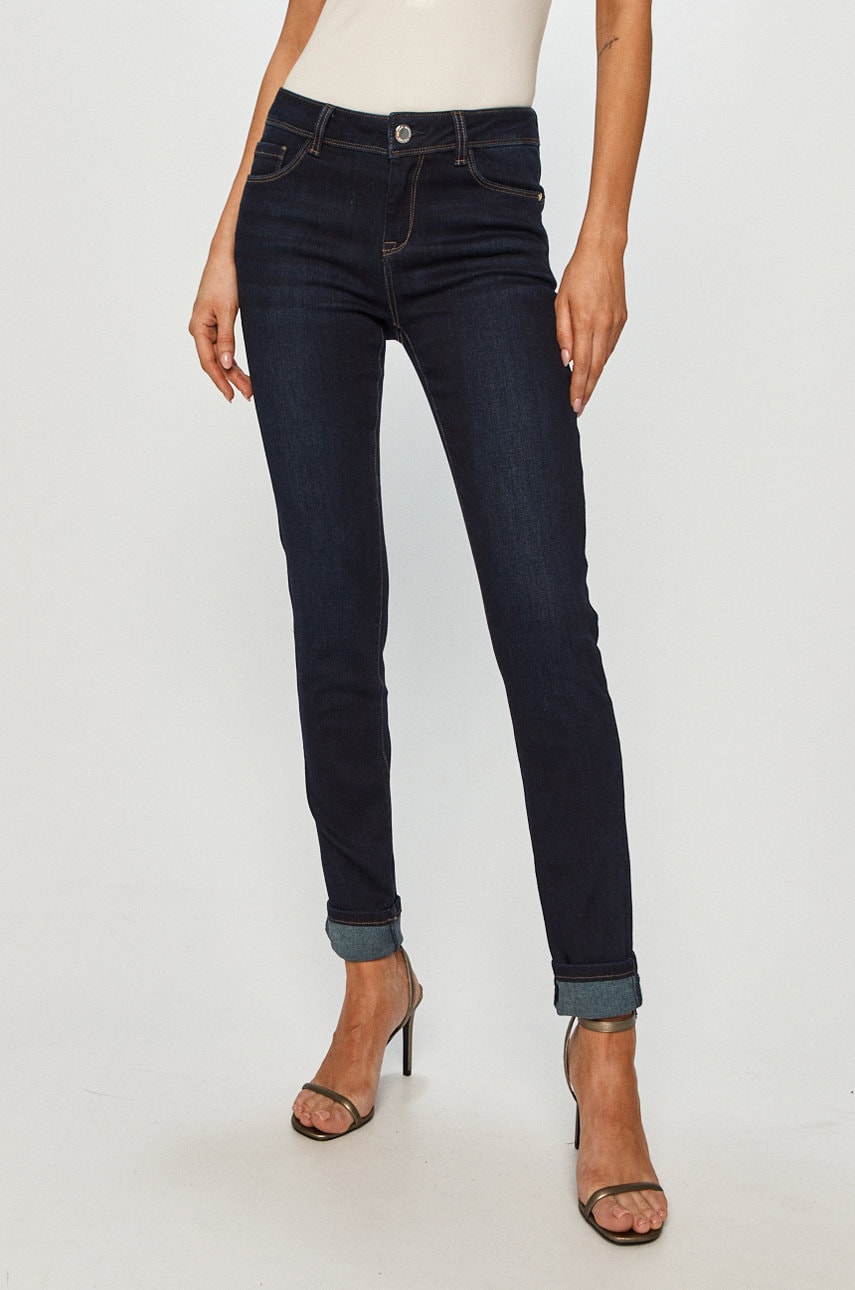 Morgan Jeans femei culoarea albastru marin