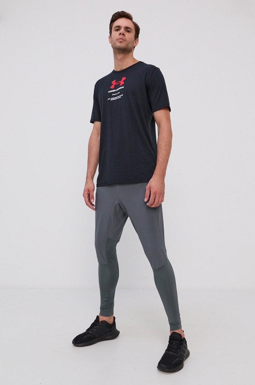 

Штани Under Armour чоловічі колір сірий гладке