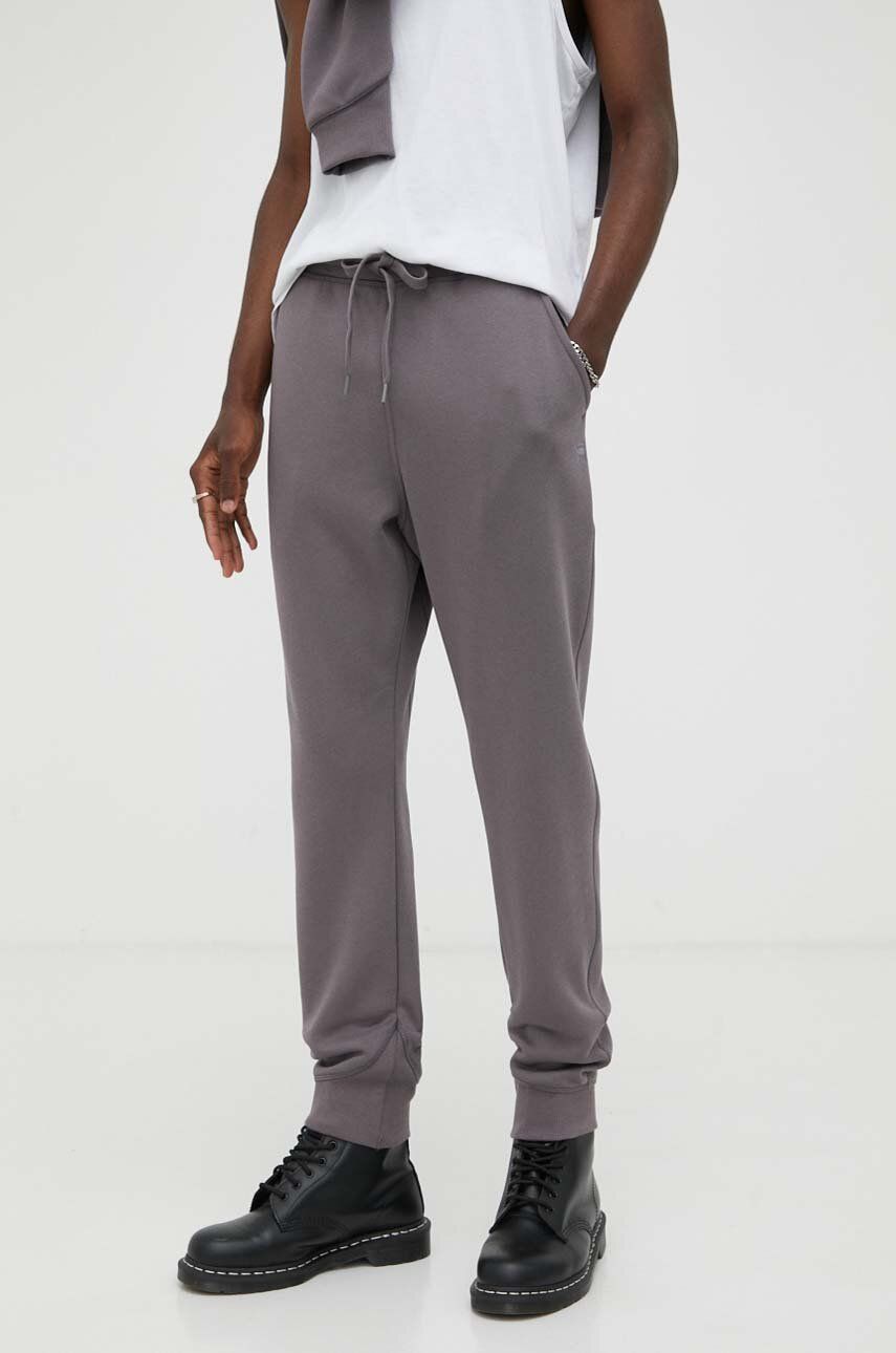 G-Star Raw pantaloni de trening culoarea violet, neted