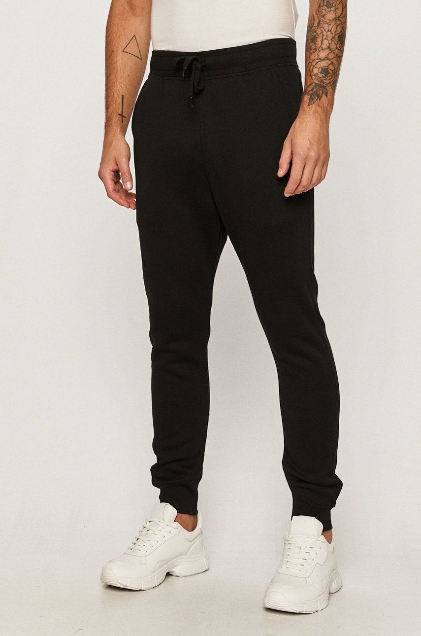 G-Star Raw pantaloni de trening culoarea negru, neted