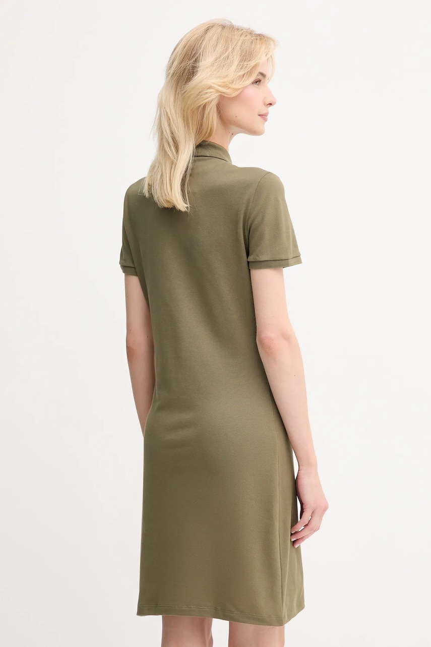 Сукня Lacoste колір зелений mini пряма