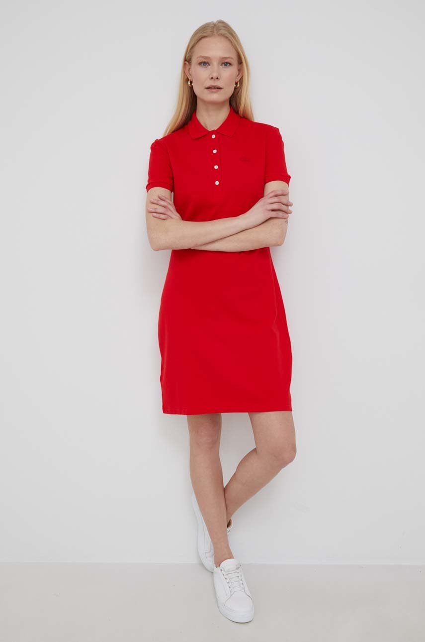 

Сукня Lacoste колір червоний mini пряма