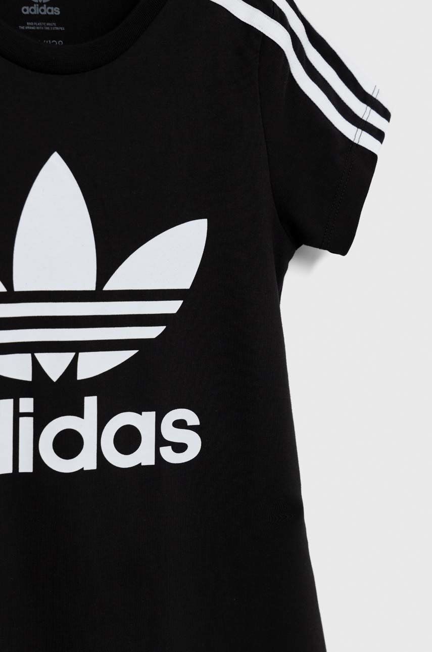 Adidas Originals Rochie Fete Culoarea Negru, Mini, Drept