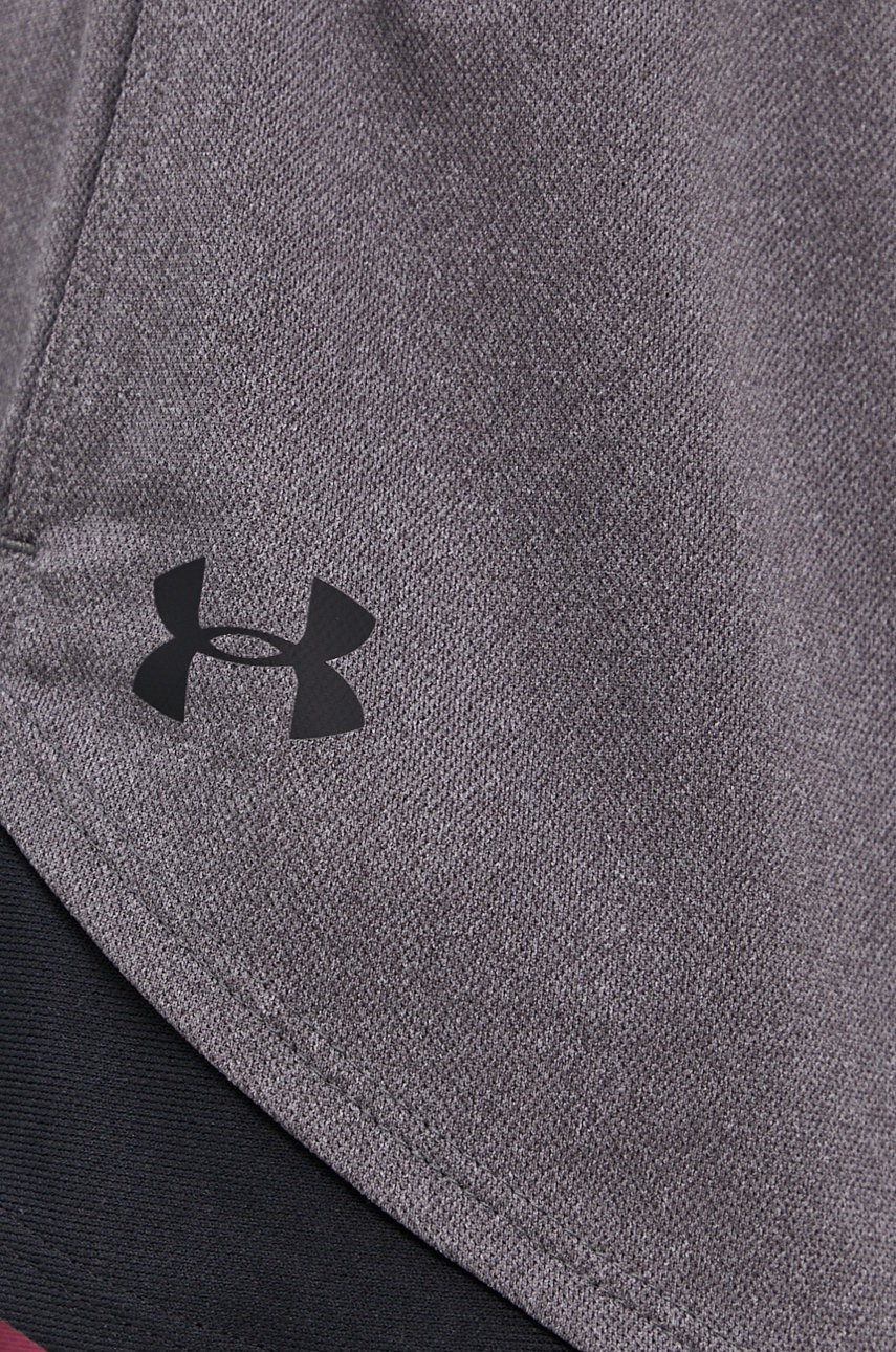 Σορτς προπόνησης Under Armour Play Up 3.0 χρώμα: γκρι φωτογραφία