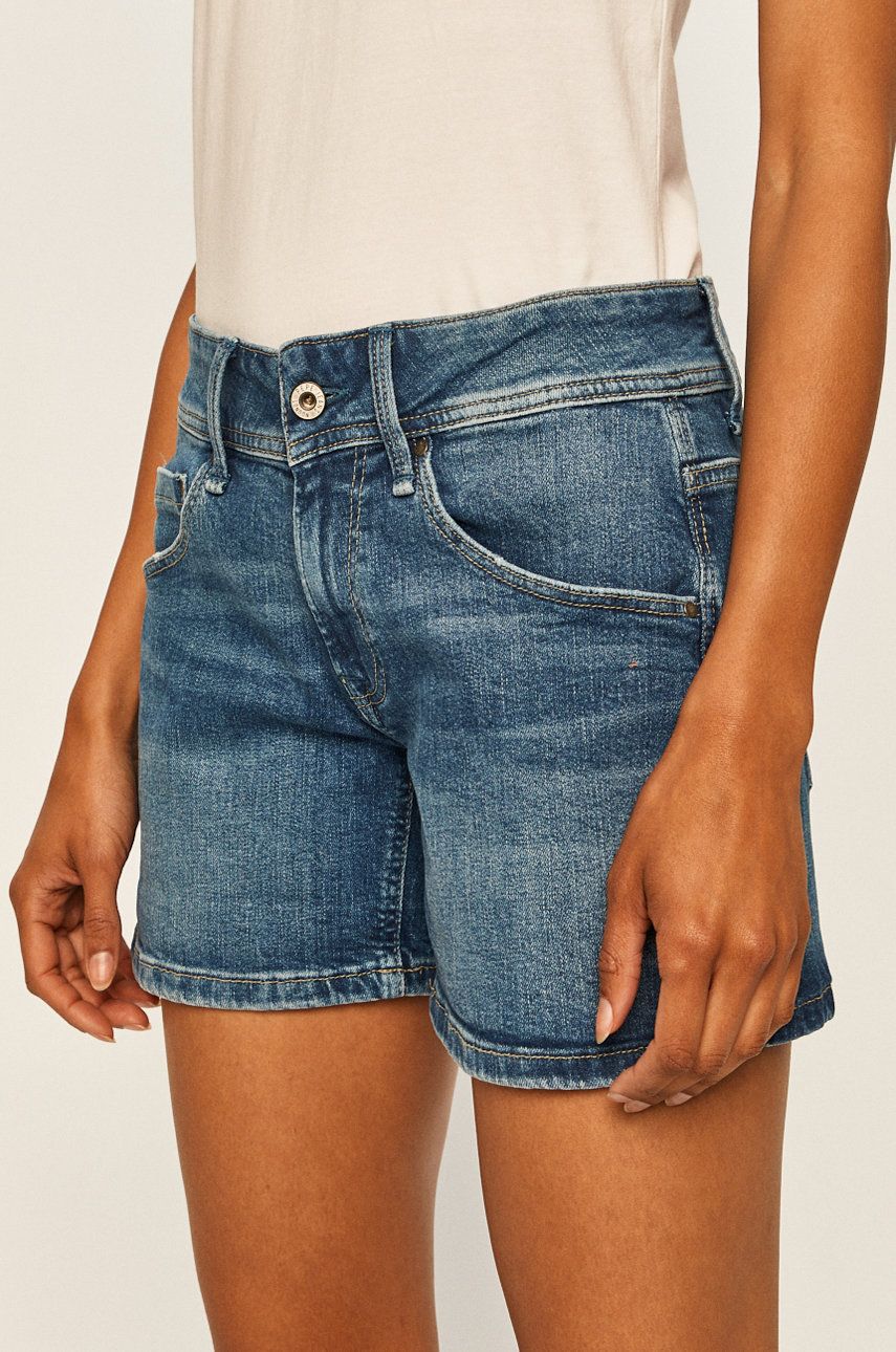 Pepe Jeans - Pantaloni scurti jeans Siouxie