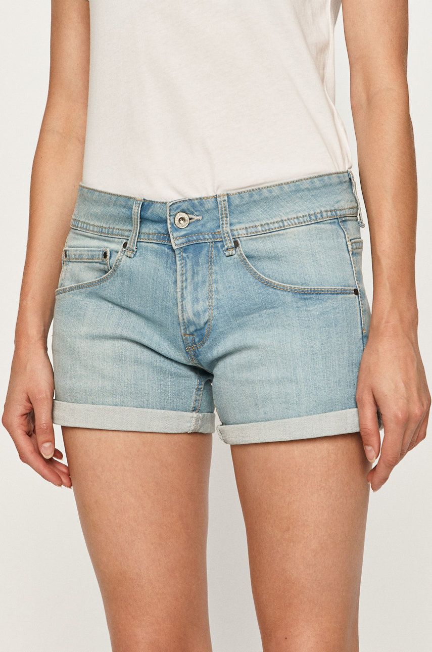 Pepe Jeans - Pantaloni scurti jeans Siouxie