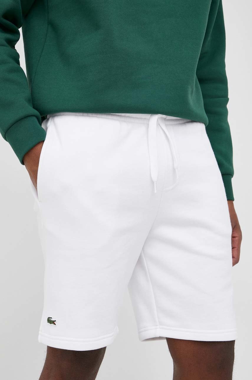 

Къси панталони Lacoste мъжки в черно, Бял