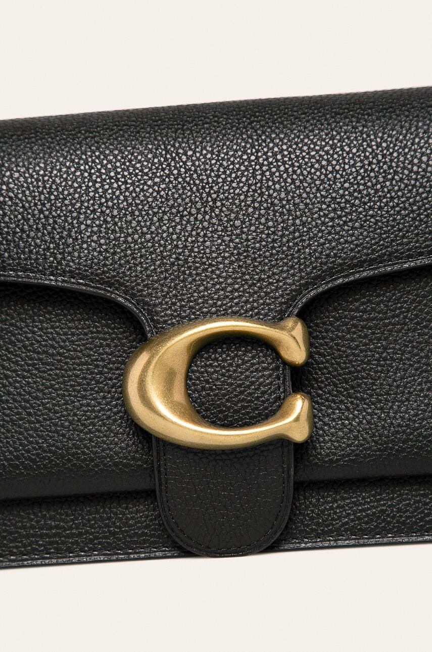 

Кожаная сумочка Coach цвет чёрный