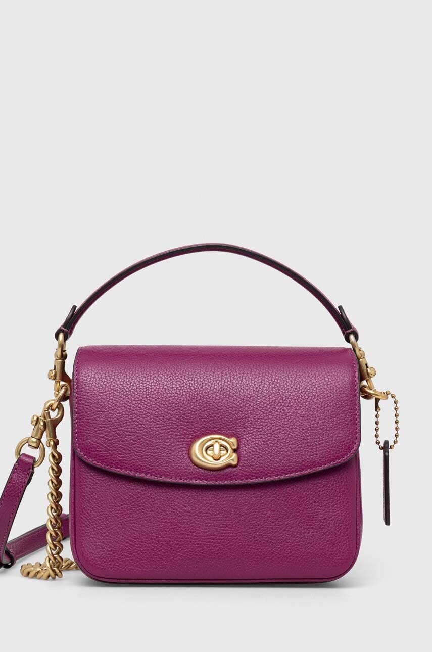 

Кожаная сумочка Coach Cassie Crossbody 19 цвет чёрный
