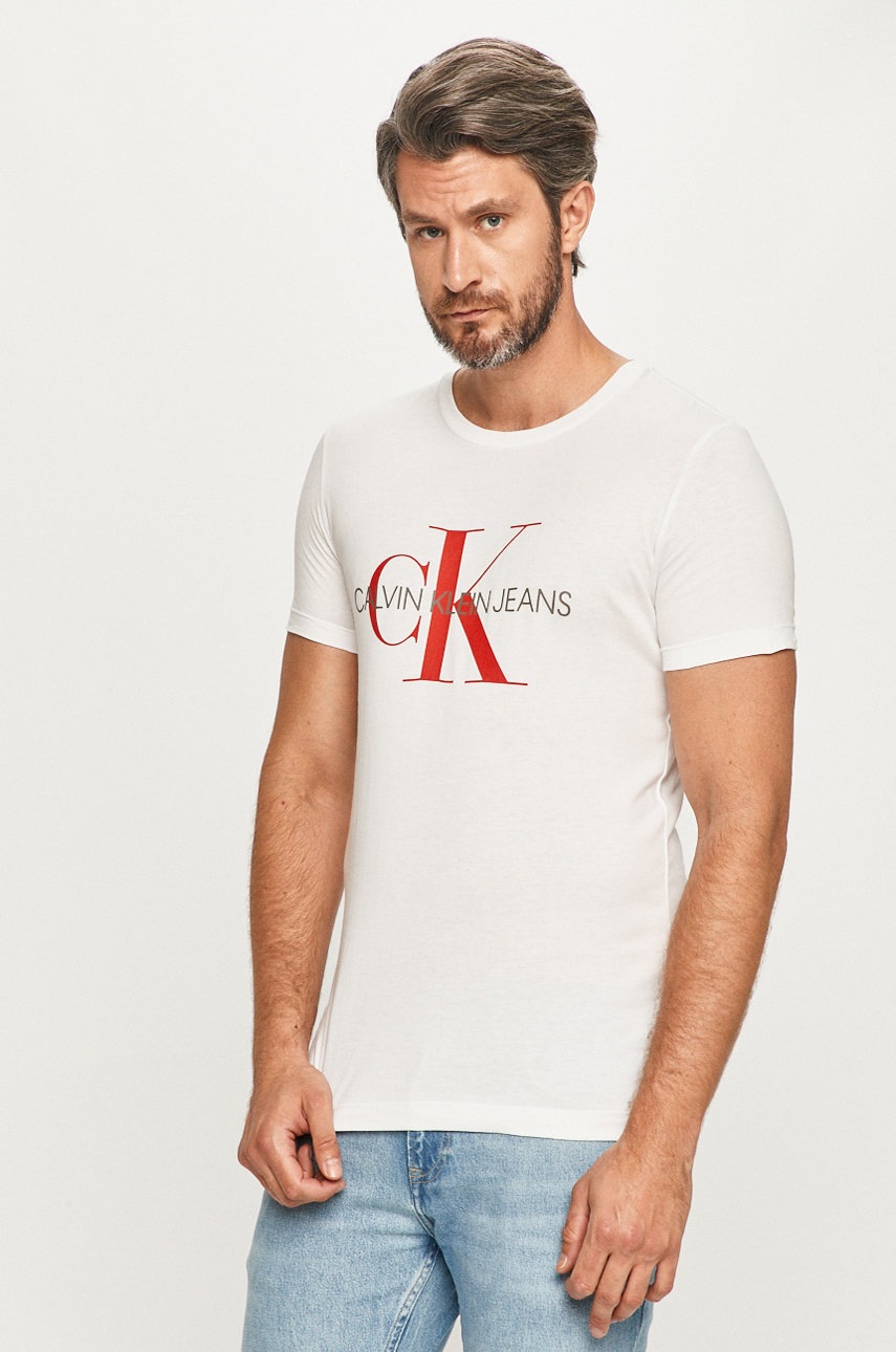 

Calvin Klein Jeans - Тениска, Бял