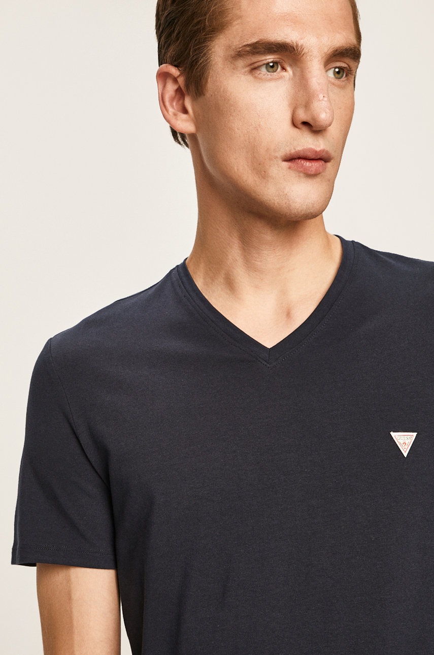 

Guess Jeans - Тениска, Тъмносин