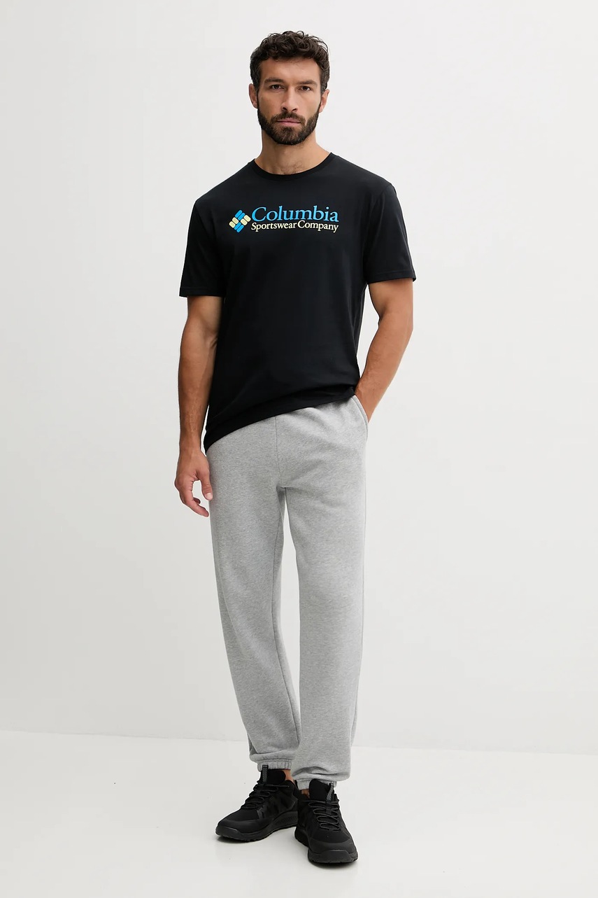 Футболка Columbia CSC Basic Logo цвет чёрный с принтом 1680053