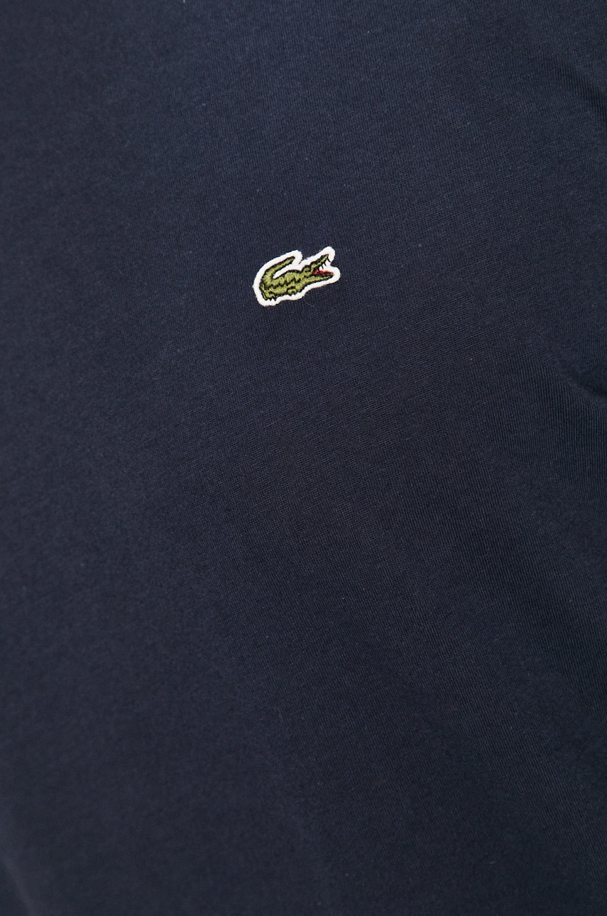 Бавовняна футболка Lacoste колір синій однотонний TH2038-166 